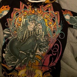 ‼️Designer‼️-Christian Audigier‼️ girls 5/6 zip up hoodie